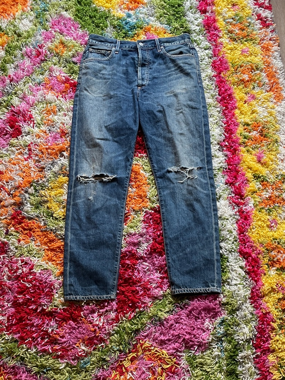 Citizens of Humanity Straight Leg Distressed Jean